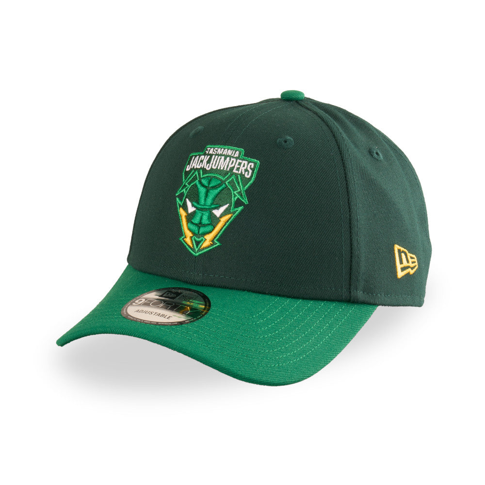 Tasmania JackJumpers Hat - 2-Tone Green 9Forty NBL Snapback Cap - New Era